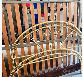 Testata in ottone letto matrimoniale