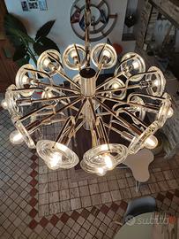 Lampadario anni 70 Oscar Torlasco