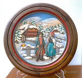 ANRI - Piatto in legno scolpito