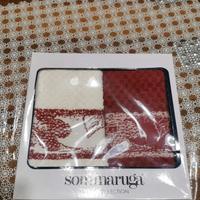 Set 2 pezzi strofinacci rossi Sommaruga di spugna