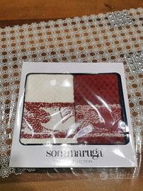 Set 2 pezzi strofinacci rossi Sommaruga di spugna