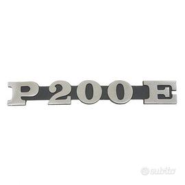 Scritta bandina laterale Vespa P200E in alluminio