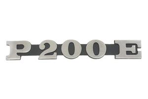 Scritta bandina laterale Vespa P200E in alluminio