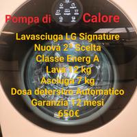 Lavasciuga LG Signature 12+7kg Pompa di Calore 