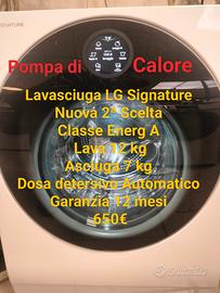 Lavasciuga LG Signature 12+7kg Pompa di Calore 