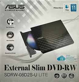 Masterizzatore DVD esterno ASUS USB 2.0 – Nuovo
