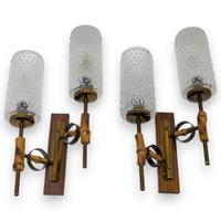 COPPIA APPLIQUE STILE LUNEL ANNI SESSANTA