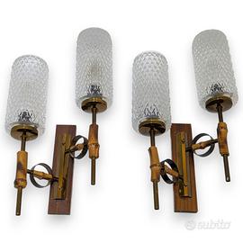 COPPIA APPLIQUE STILE LUNEL ANNI SESSANTA