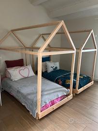 letto montessoriano in legno