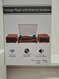 Giradischi wireless Bluetooth