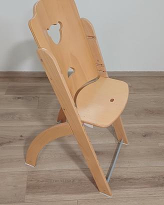 Seggiolino pappa in legno Pali