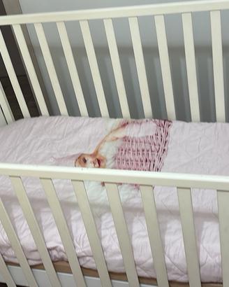 Nanan lettino bambini + fasciatoio + 2 mensole