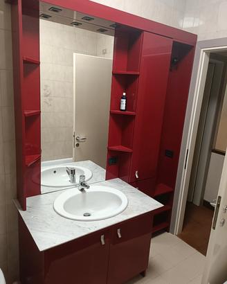 Mobile bagno laccato legno massiccio 