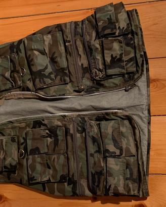 Arizona gilet uomo mimetico verde/nero taglia L