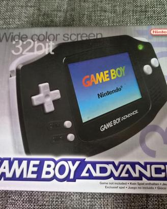 Scatola Game Boy Advance Nero e manuali