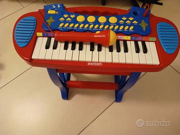 Pianola Bontempi con panca senza asta microfono