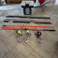 Attrezzatura surfcasting completa