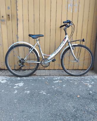Bici grigia con cambio