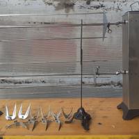 Girarrosto elettrico 2 spiedi planetario  6 spiedi