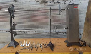 Girarrosto elettrico 2 spiedi planetario  6 spiedi