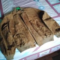 Giubbotto vera pelle scamosciata