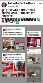 CUCINE USATE GARANTITE CON TRASPORTO GRATIS SU ROM