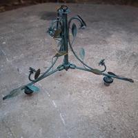 lampadario in ferro battuto 