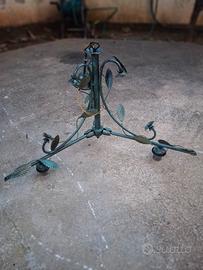 lampadario in ferro battuto 