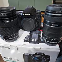 Reflex Digitale Canon EOS 70D con 18-135 e 55-250