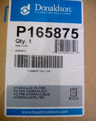 Filtro olio idraulico Donaldson P165875