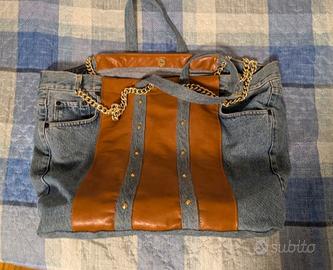 Borsa in jeans, come Rebecca J fatta a  mano