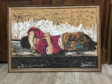 Guttuso e Picasso dipinti tecnica mista