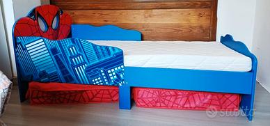 Lettino Spiderman completo per bambino