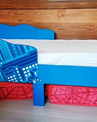 Lettino Spiderman completo per bambino