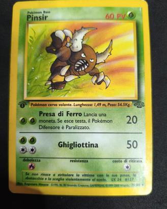 carta Pokémon Pinsir JU 25 - 1st edition ITA