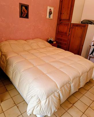 Letto contenitore con rete a doghe