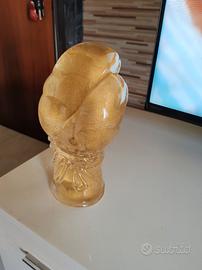 guanto da boxe in vetro di murano 