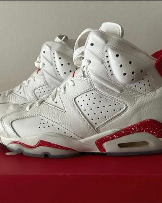Nike Air Jordan 6 bianche tg. US 8.5 (EUR 42)