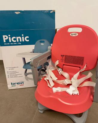 Brevi Picnic seggiolino portatile rialzato con vas