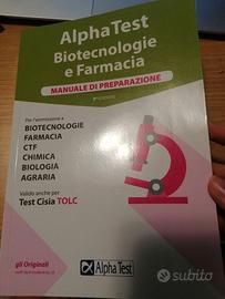 ALPHA TEST Biotecnologie e farmacia MANUALE DI PRE
