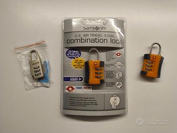 2 Lucchetti valigia Samsonite tsa stati uniti