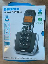 Telefono cordless brondi bravo platinum
