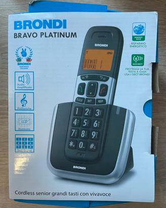 Telefono cordless brondi bravo platinum