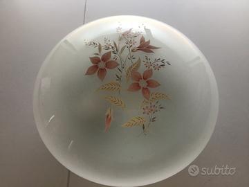 Lampadario a soffitto in vetro smaltato