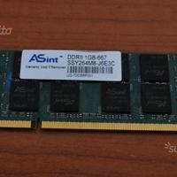 RAM SODIMM per notebook 1GB DDR2 667