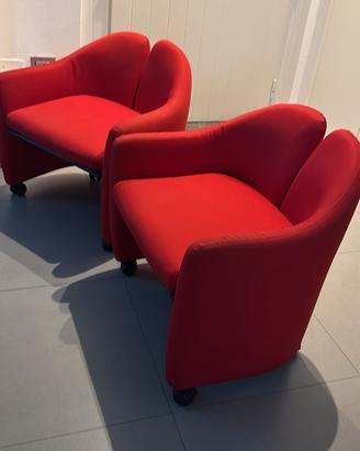 Due poltroncine Tecno design Eugenio Gerli