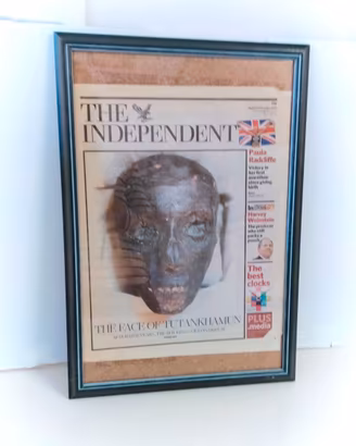 Cornice Legno Blu Petrolio Decapé shabby 30x45