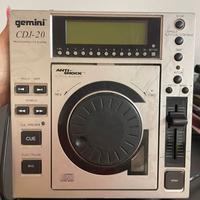 Gemini cdj 20 Lettore CD funzionante professionale