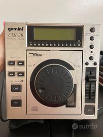 Gemini cdj 20 Lettore CD funzionante professionale