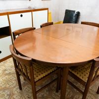 Tavolo da pranzo rotondo vintage